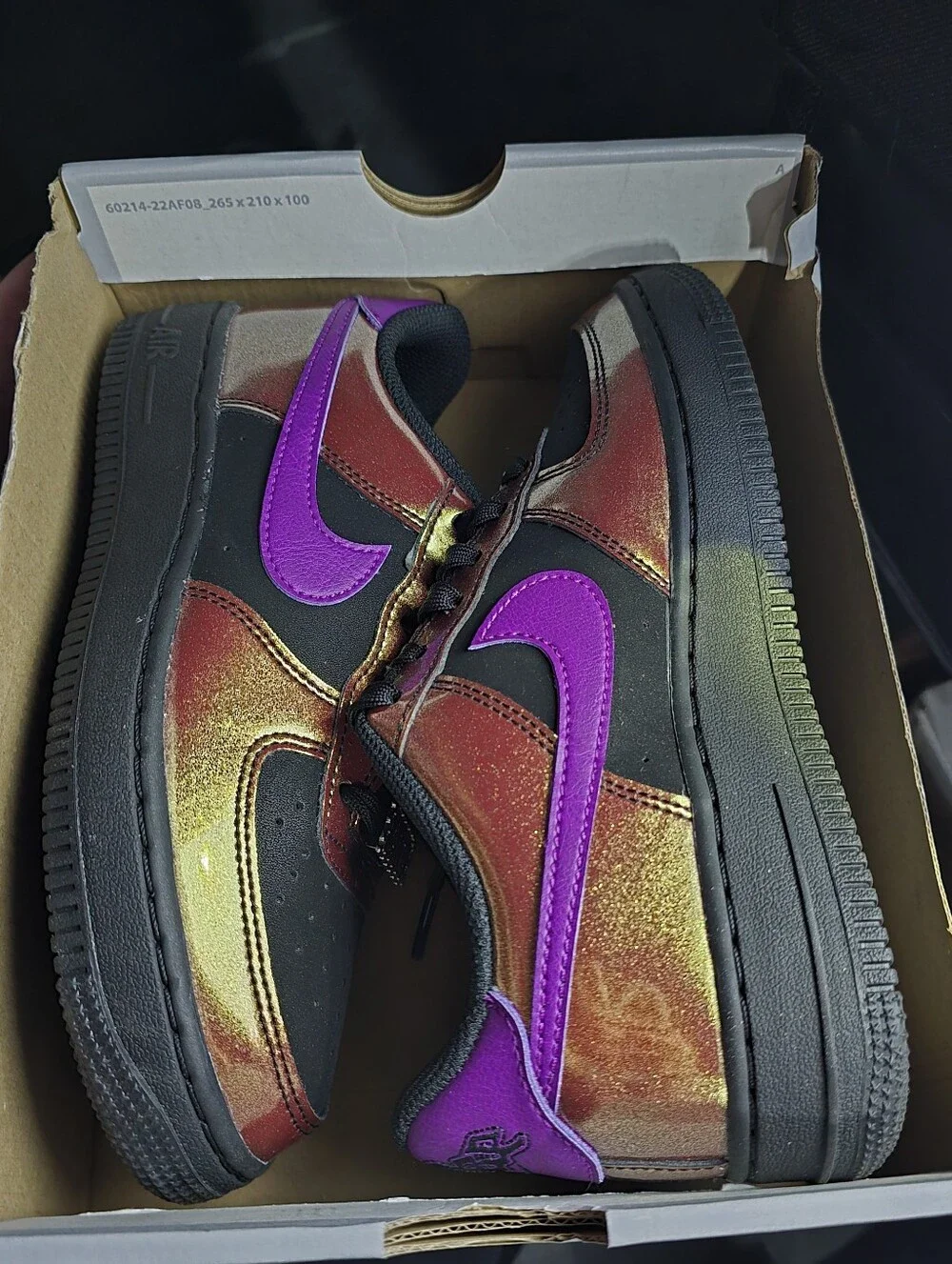 Nike Air Force 1 LV8 Black/Bold Berry – 5Y / 6.5W – New in Box